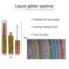 Picture of 10 pcs Liquid Eyeliner Set Glitter Liquid Eyeliner Waterproof Shimmer Silver Gold Metallic Colorful Eyeliners Eyeshadow Makeup
