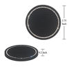 Assletes Car Cup Holder Coasters Car Coasters for Cup Holders Cute car Accessories for Women Party Gift Birthday Black Bling Car Accessories 2.75 Inch 2Pack 
