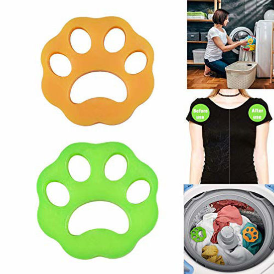 Picture of DKStarry Pet Hair Remover for Laundry,Dogs and Cats Hair Catcher for Washing Machine,Non-Toxic Safety Reusable Floating Pet Fur Catcher,The Laundry Lint and Fur Remover