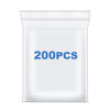 Picture of 200 PCS 1.5" x 1.5" Thick 2.4 Mil Small Clear Zip Poly Bags Plastic Reclosable Zip Seal Lock Bags Necklace Ring Coin Beads Jewelry Pill Zipper Bag