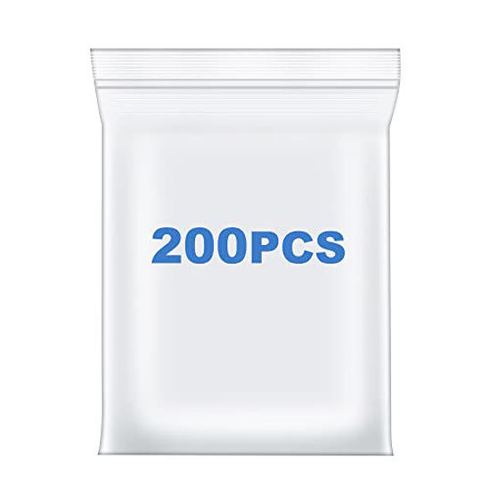 Clear Reclosable Plastic 4-Mil Ziplock Bags Poly Jewelry Zipper