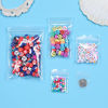 Picture of 200 PCS 1.5" x 1.5" Thick 2.4 Mil Small Clear Zip Poly Bags Plastic Reclosable Zip Seal Lock Bags Necklace Ring Coin Beads Jewelry Pill Zipper Bag