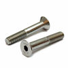 Picture of (10) M6-1.00 x 45mm (PT) - Stainless Steel Flat Head Socket Caps Screws Countersunk DIN 7991 - A2-70/18-8 - MonsterBolts (10, M6 x 45mm)