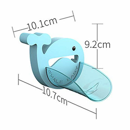 Picture of ALIBEBE Whale Faucet Extender for Toddlers Kids Baby Hand Wash Helper Blue