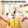 Picture of Vgo 1-Pair Reusable Household Gloves, Rubber Dishwashing gloves, Extra Thickness, Long Sleeves, Kitchen Cleaning, Working, Painting, Gardening, Pet Care (Size L, Yellow, HH4601)
