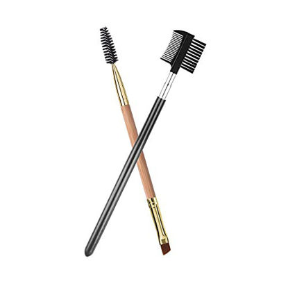 Duorime New 7pcs Black Oval Toothbrush Makeup Brush Set Cream Contour Powder Concealer
