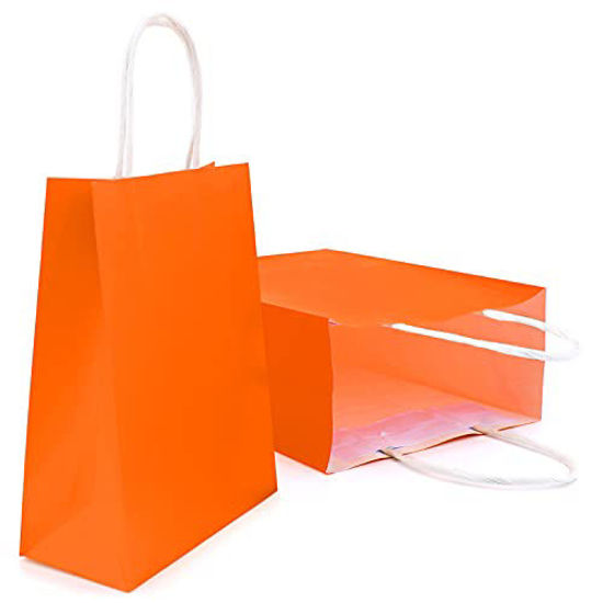 Buy BagDream Kraft Gift Paper Bags 25Pcs 525x375x8 Inches Small Paper  Gift Bags White Paper Bags with Handles Paper Shopping Bags Party Favor Bags  100 Recyclable Kraft Paper Bags Sacks Online at