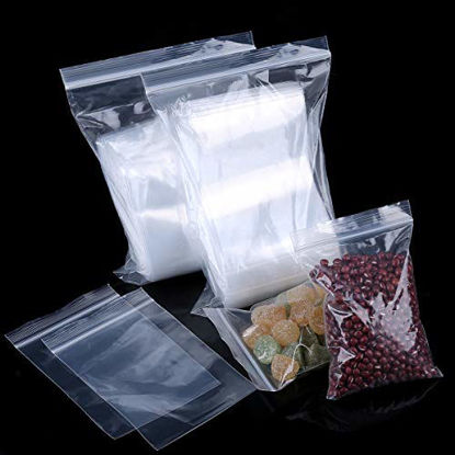 Picture of Premium 3 X 4 (200 Count) Small Poly Zipper Bags, 2Mil Small Plastic Bags Clear, Easy Zip Open & Close, Zip Poly Bags Strong Locking Seal, Food Grade Safe, Handy Perfect for Many Uses by Valchoose