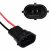 Picture of HUIQIAODS H11 H9 H8 880 Extension Wiring Harness Sockets Wire Connector For Headlights or Fog Lights,2PCS