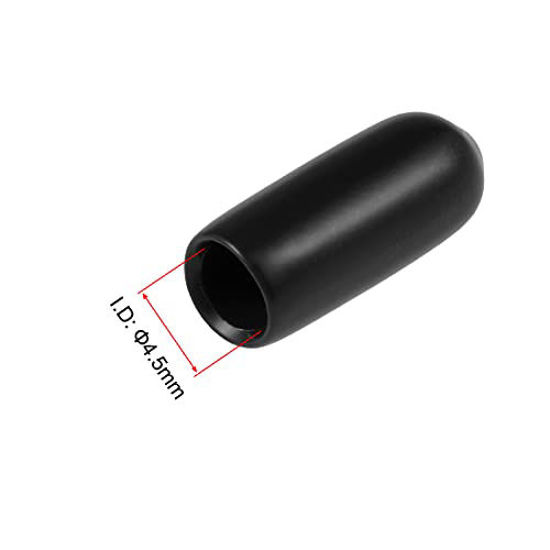 GetUSCart- uxcell 100pcs Rubber End Caps 4.5mm ID Vinyl Round Tube Bolt ...