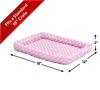 Picture of 18L-Inch Pink Dog Bed or Cat Bed w/ Comfortable Bolster | Ideal for "Toy" Dog Breeds & Fits an 18-Inch Dog Crate | Easy Maintenance Machine Wash & Dry | 1-Year Warranty