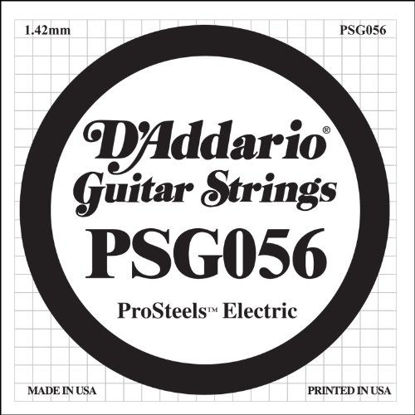 Picture of D'Addario PSG056 ProSteels Electric Guitar Single String, .056