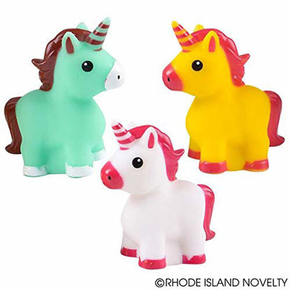 Picture of Rhode Island Novelty 2" Rubber Water Squirting Unicorns | Pack of 12