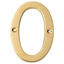 Picture of Motif Collection Premium 4-Inch Solid Brass Finish House Door Number (Number 2)