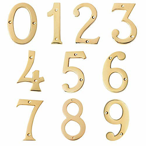 GetUSCart- Motif Collection Premium 4-Inch Solid Brass Finish House ...