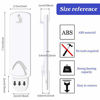 Picture of 8 Pieces No Damage Picture Hangers Picture Hanging Kit Without Nails No Trace Adhesive Art Hanger for Bathroom Kitchen Home Door Closet, White (8)