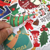 Picture of Konsait 100pcs Christmas Stickers Bulk, No Repetition Cartoon Christmas Waterproof Graffiti Vinyl Decal Stickers Pack for Cards Bags boxes Scrapbook Window Glass Christmas Holiday Decorations Supplies