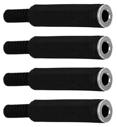 Picture of CESS 6.35mm 1/4 Inch Stereo TRS Female Connector Jack - 6.35mm Stereo Jack (jcx) (4 Pack)