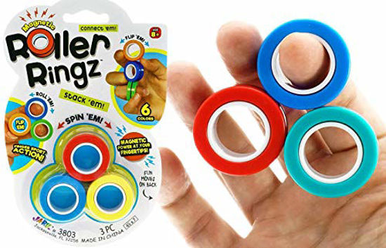 Magnetic Rings Fidget Toy Set, Idea ADHD Fidget Toys, Adult Fidget Magnets Spinner  Rings for Anxiety Relief Therapy, Fidget Pack Great Gift for Adults Teens  Kids (3PCS) - Walmart.com