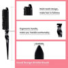 Picture of 3 Pieces Hair Styling Comb Set Teasing Hair Brush Rat Tail Comb Edge Brush for Edge&Back Brushing, Combing, Slicking Hair for Women (Black)