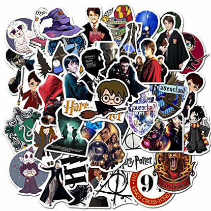 Picture of Magical Potter Waterproof Stickers of 50 Vinyl Decal Merchandise Laptop Stickers for Laptops, Computers, Hydro Flasks, Skateboard and Travel Case