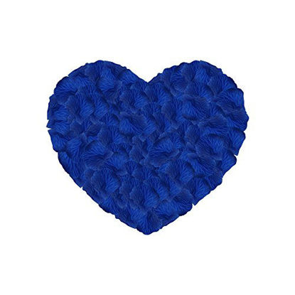 Picture of Neo LOONS 1000 Pcs Artificial Silk Rose Petals Decoration Wedding Party Color Sapphire Blue