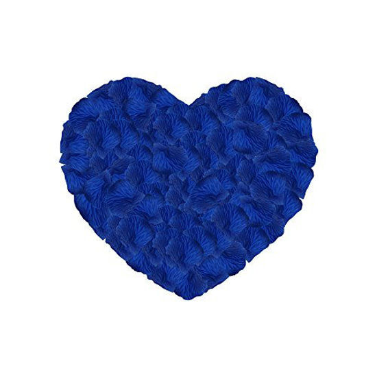 Picture of Neo LOONS 1000 Pcs Artificial Silk Rose Petals Decoration Wedding Party Color Sapphire Blue