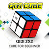 Picture of Qiyi Qidi Speed Cube 2x2- Smooth Bright-Light Sticker(Classic Colors) - 2x2x2 Puzzles Toys, The Most Educational Toy to Effectively Improve Child's Concentration and responsiveness.
