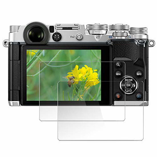 Picture of Macolink Tempered Glass Screen Protector for Olympus PEN-F, OM-D E-M1, E-M1 Mark II III, E-M10, E-M10 Mark II III, E-M5 Mark II, E-P5 E-PL9 E-PL8 E-PL7 (2 Pack)