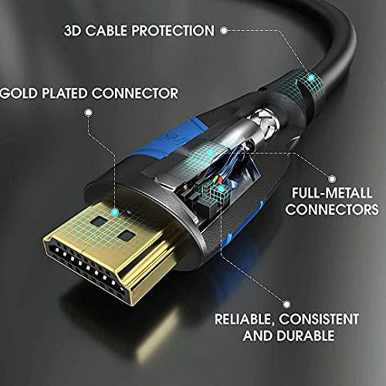 Picture of Micro USB to Hdmi Adapter Cable 1.5M/5FT, Goodeliver Hdmi to Micro USB Charging Converter Cord, Black
