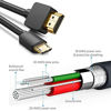 Picture of Micro USB to Hdmi Adapter Cable 1.5M/5FT, Goodeliver Hdmi to Micro USB Charging Converter Cord, Black