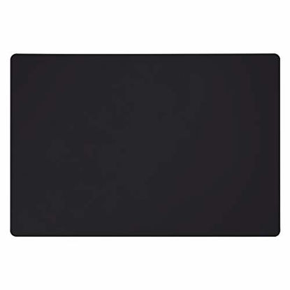 Picture of Silicone Mats for Kitchen Counter, Large Silicone Countertop Protector 25" by 17", Nonskid Heat Resistant Desk Saver Pad, Multipurpose Mat, Placemat, Black