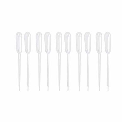 Picture of Yesallwas Plastic pippets Dropper 2ml 100Pcs, Large Pipette Dropper for Lab Measuring and distributing Liquid (2ml 100pcs)