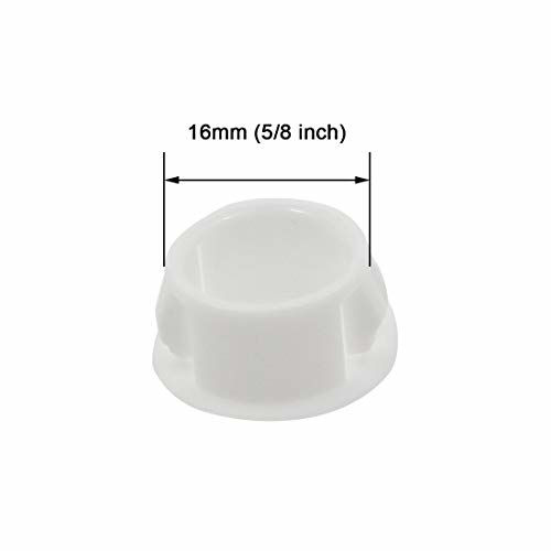 GetUSCart Zorfeter 30 Pcs White Hole Plugs 16mm (5/8 inch) Plastic