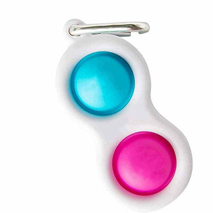 Picture of SenHyaku Fidget Simple Dimple Toy,Keychain Stress Reliever Toy,Portable Handheld Mini Decompression Toy,Simple Dimple Fidget Popper Toy, Sensory Toy (BP)