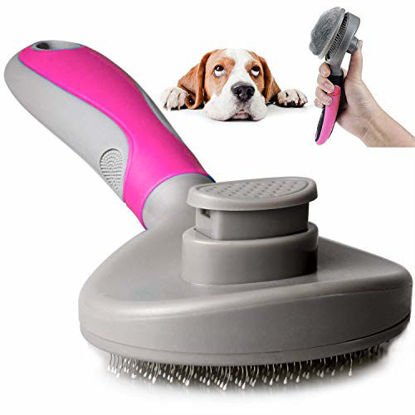 Picture of Johnson Alon Dog Grooming Comb Brush, Pet Kitten Brush, Cats&Dogs Brush for Shedding- Gently Removes Loose Undercoat,Mats and Tangled Hair