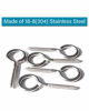 Picture of IMScrews 5pcs #11 x 2-3/4 Inch Screw Eyes Small Eyelet Screws Lag Eyebolt 18-8(304) Stainless Steel Heavy Duty Hook