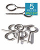 Picture of IMScrews 5pcs #11 x 2-3/4 Inch Screw Eyes Small Eyelet Screws Lag Eyebolt 18-8(304) Stainless Steel Heavy Duty Hook