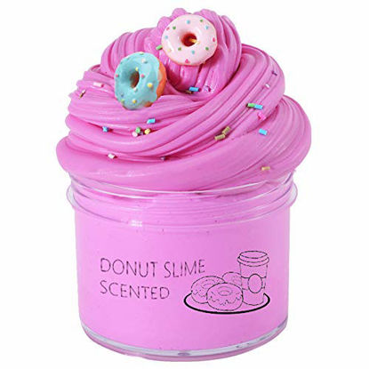 Picture of YMDY Donut Slime with Charms, Scented Butter Slime, Non-Sticky, Stress Relief Toy for Girls and Boys (200ml)