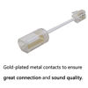 Picture of Telephone Cord Detangler, Uvital Anti-Tangle Phone Cable 360 Degree Rotating Landline Swivel Cord Untangler(White,2 PCS)