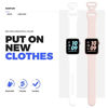 Picture of 2 Pack Sport Bands Compatible with Apple Watch Bands 38mm 40mm 41mm Women Men, Soft Silicone Replacement Strap Band Compatible for iwatch Series 7 6 SE 5 4 3 2 (38MM/40MM/41MM,White+Sand Pink)