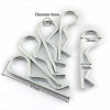 Picture of LQ Industrial 5 PCS R Clips Spring Retaining Wire Hair Pins Lynch Cotter M4x85