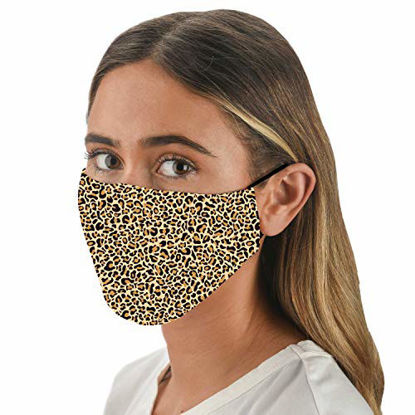 Picture of Snoozies 3-Layer Washable Face Mask w Filters & Nose Bridge - Leopard