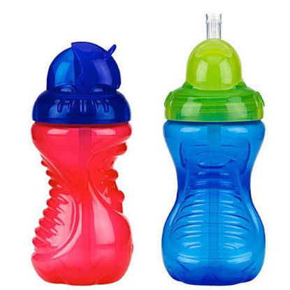 Picture of Nuby 2 Pack No-Spill Flip-It Cup, Blue/Red, 10-Ounce
