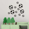 Picture of 12 Footballs Wall Decal Vinyl Stickers, Removable Lovely Soccer Ball Picture Art DIY Sticker Mural for Kids Bedroom Playroom Living Room Home Window Door Decoration