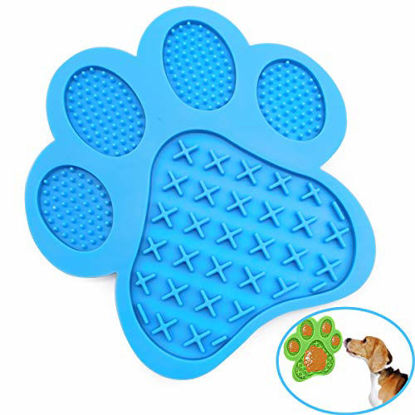 Picture of Mycicy Dog Lick Pad, Dog Washing Distraction Device, Slow Eating Dog Mat with Super Suction for Dog Licking Peanut Butter, Pet Bathing, Grooming and Dog Training