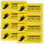 Picture of 8-Pack Warning Electric Fence Safe Sign, 10"x 3.5" Plastic Sign