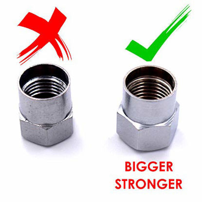 Dust Proof Covers Universal fit for Cars Bike and Bicycle Trucks Green SUVs Motorcycles SAMIKIVA Tire Valve Caps Premium Metal Rubber Seal Tire Valve Stem Caps 