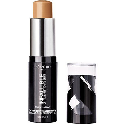Picture of L'Oreal Paris Makeup Infallible Longwear Shaping Stick Foundation, 409 Honey, 1 Tube, 0.32 Ounce