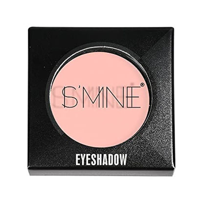 Picture of ISMINE Single Eyeshadow Powder Palette, Matte Light Pink, High Pigment, Longwear Single Eye Makeup for Day & Night